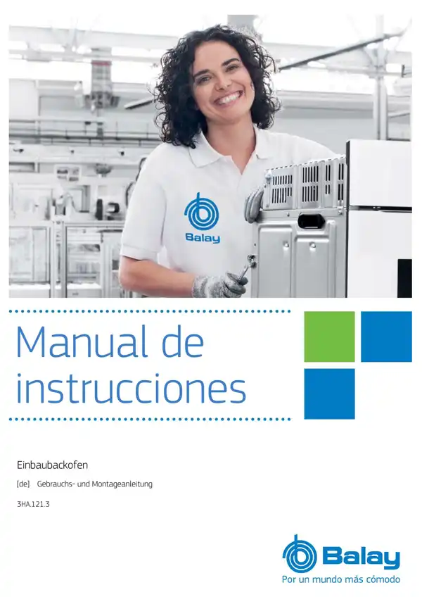 Balay Einbaubackofen 3HA.121.3 9001924758_A Manual
