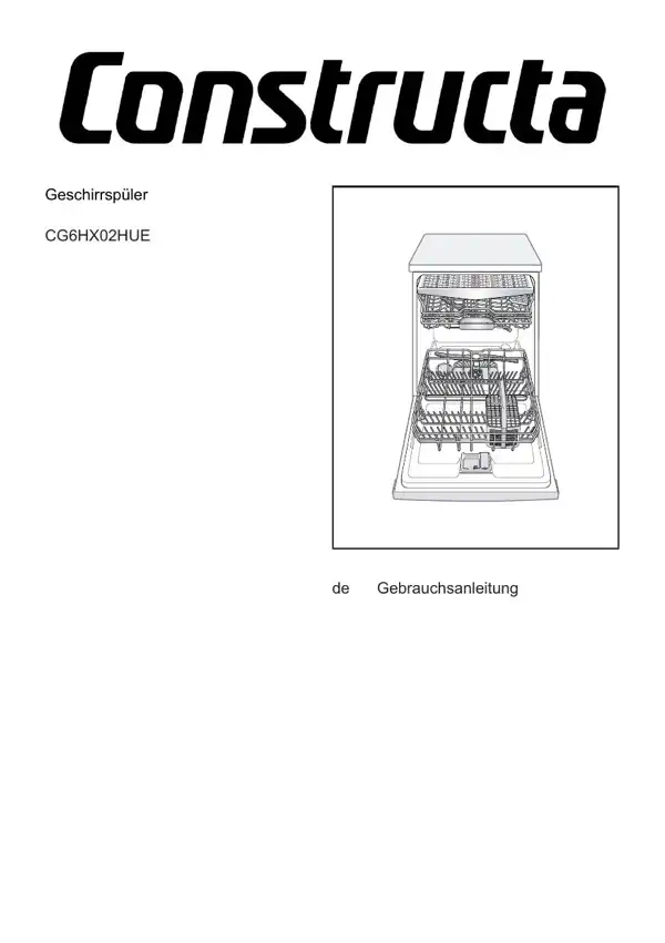 Constructa Geschirrspüler CG6HX02HUE 9001955505_A Manual