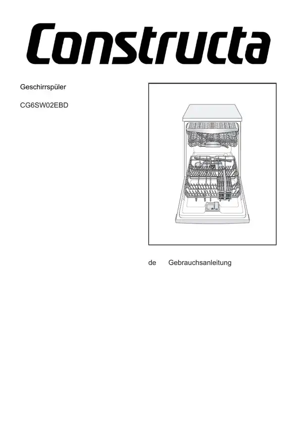 Constructa Geschirrspüler CG6SW02EBD 9001956893_A Manual