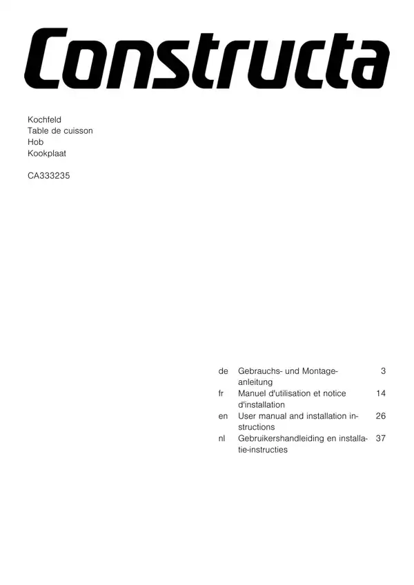Constructa Kochfeld CA333235 9001956239_A Manual