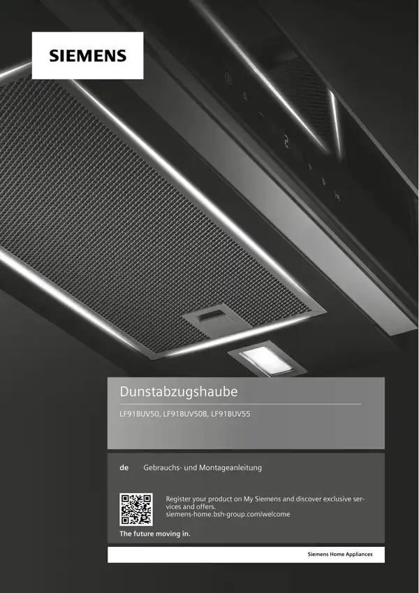 Siemens Dunstabzugshaube LF91BUV50 9001659805_A Handbuch
