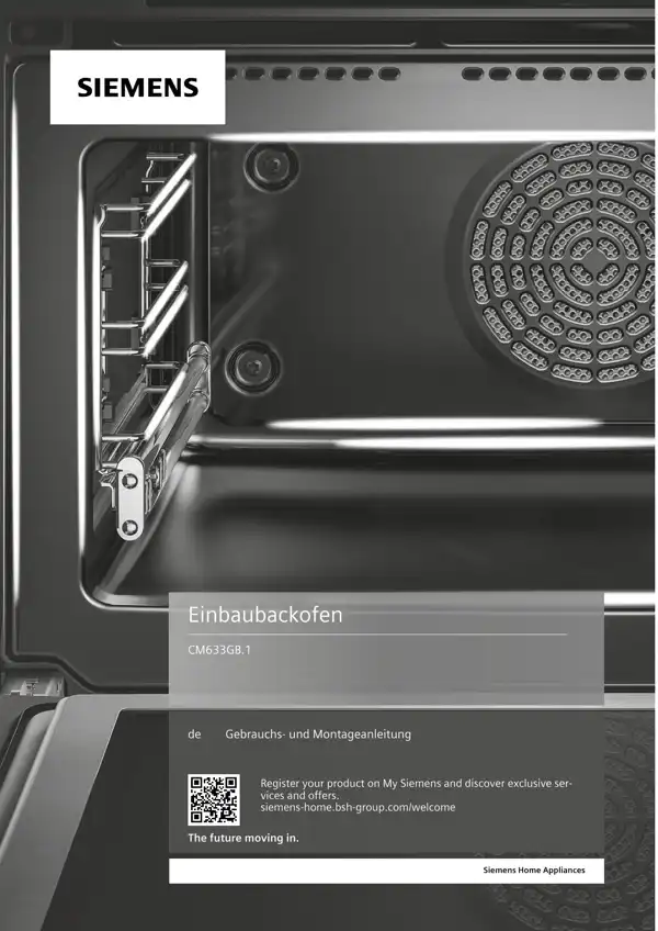 Siemens Einbaubackofen CM633GB.1 9001614889_A Handbuch