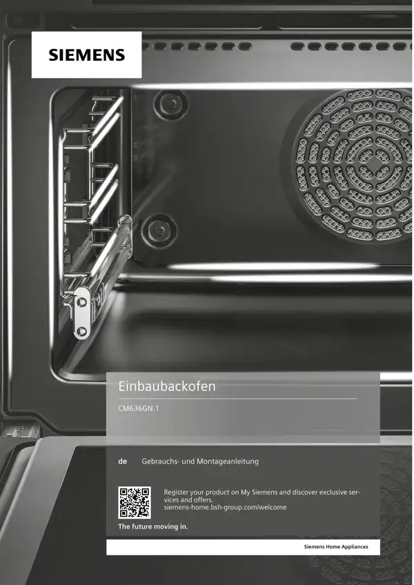 Siemens Einbaubackofen CM636GN.1 9001617024_A Handbuch