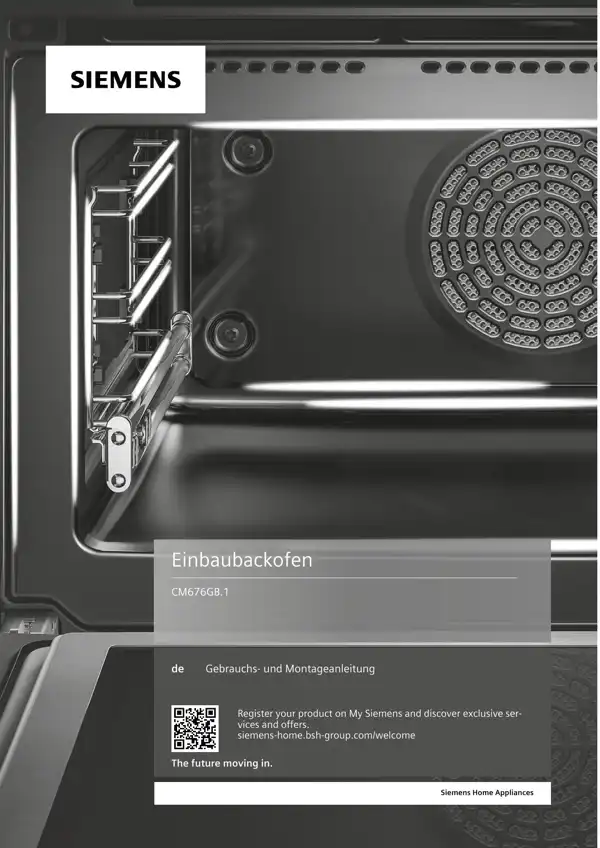 Siemens Einbaubackofen CM676GB.1 9001616863_A Handbuch