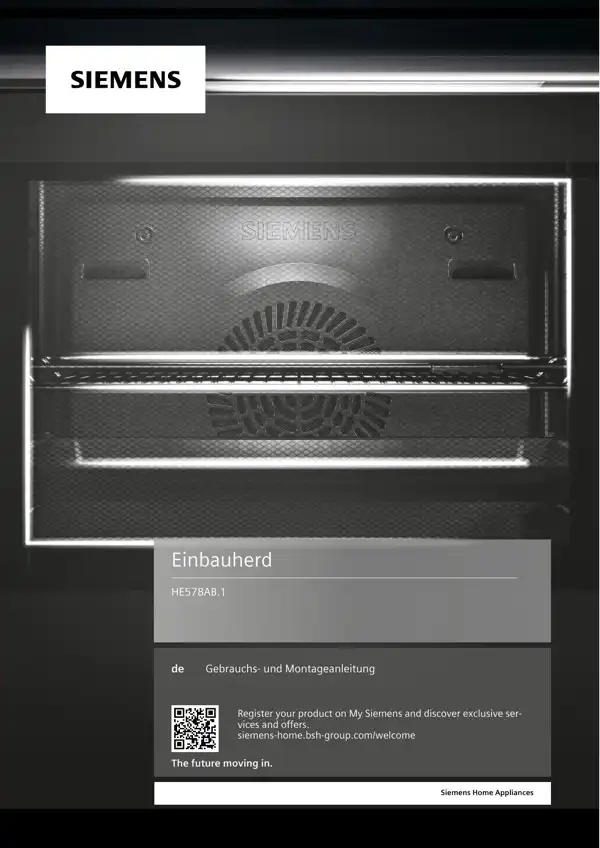 Siemens Einbauherd HE578AB.1 9001660894_A Handbuch