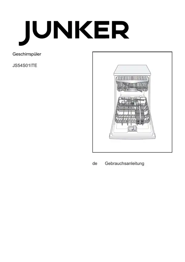 Junker Geschirrspüler JS54S01ITE 9001619359_A Handbuch