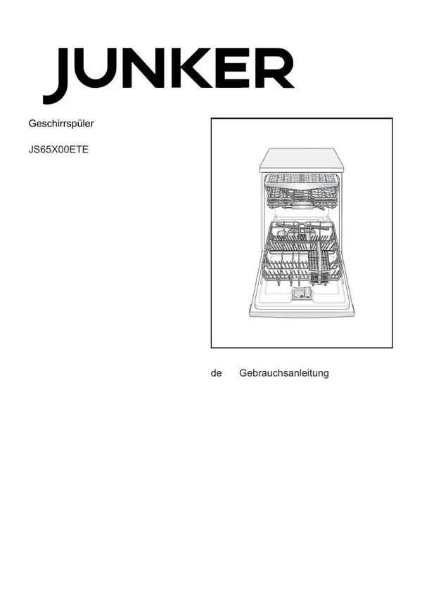 Junker Geschirrspüler JS65X00ETE 9001626116_A Handbuch