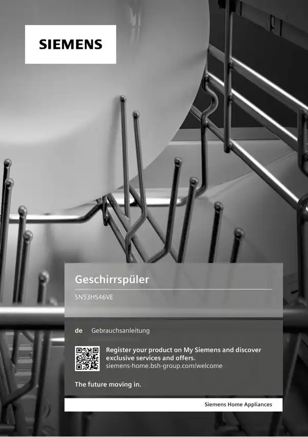 Siemens Geschirrspüler SN53HS46VE 9001634777_A Handbuch