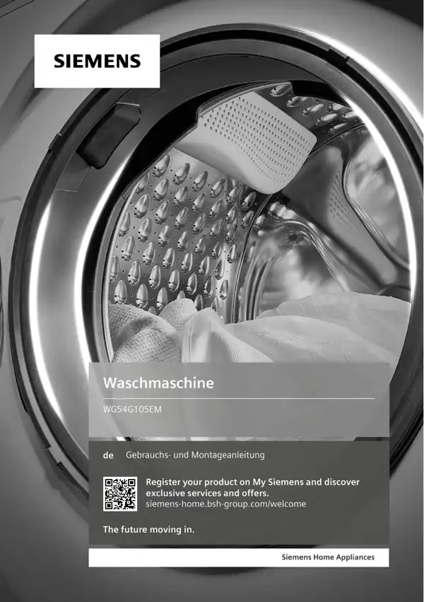 Siemens Waschmaschine WG54G105EM 9001645690_A Handbuch