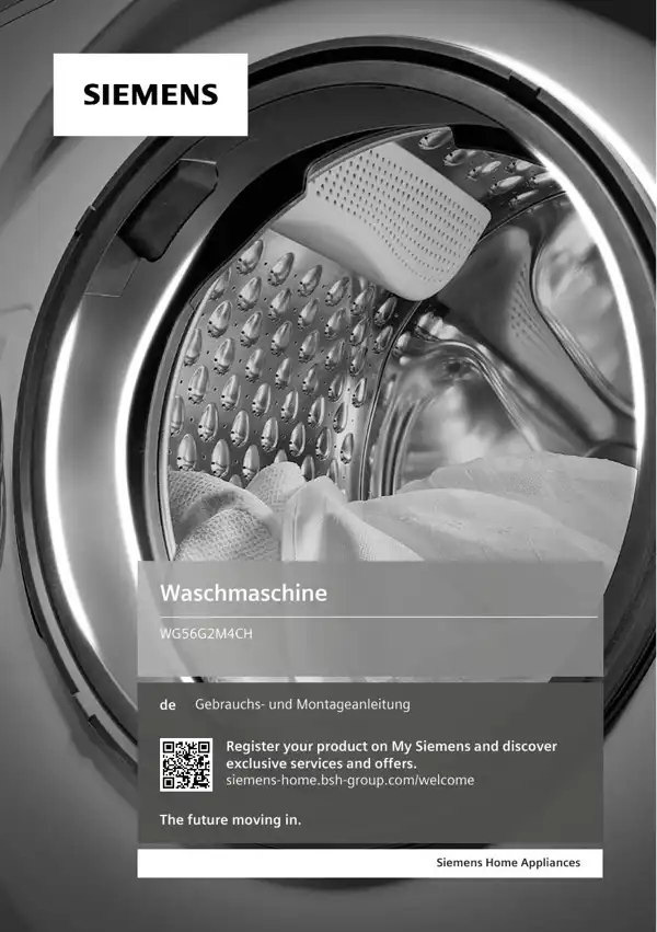 Siemens Waschmaschine WG56G2M4CH 9001694903_A Handbuch