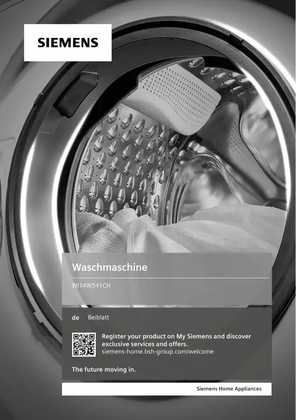 Siemens Waschmaschine WI14W541CH 9001691316_A Handbuch