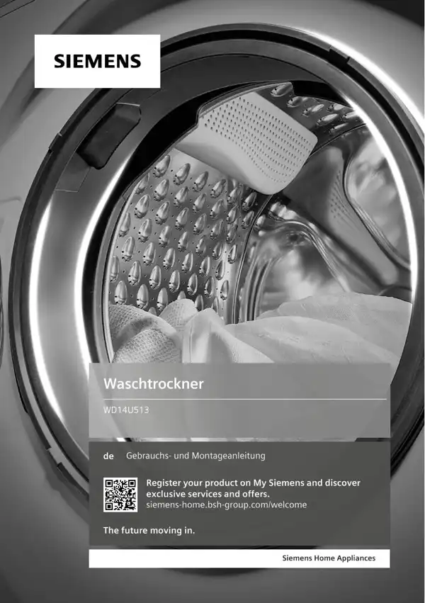Siemens Waschtrockner WD14U513 9001692960_A Handbuch
